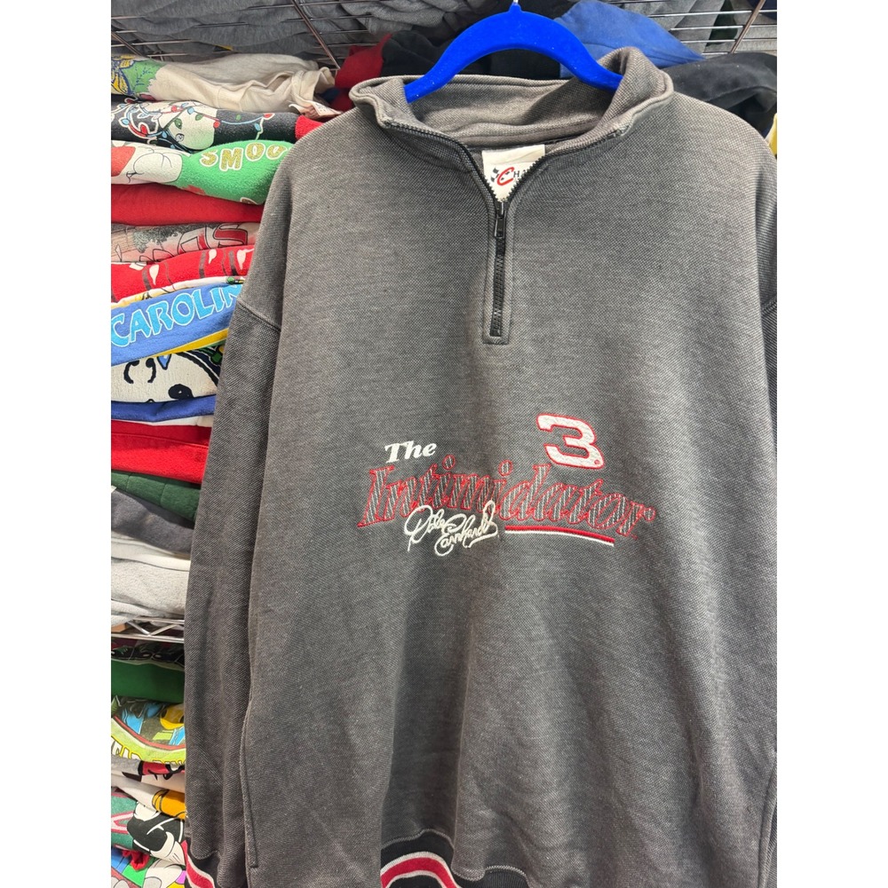 Chase Authentics Dale Earnhardt The Intimidator Quarter Zip Sweatshirt Mens L